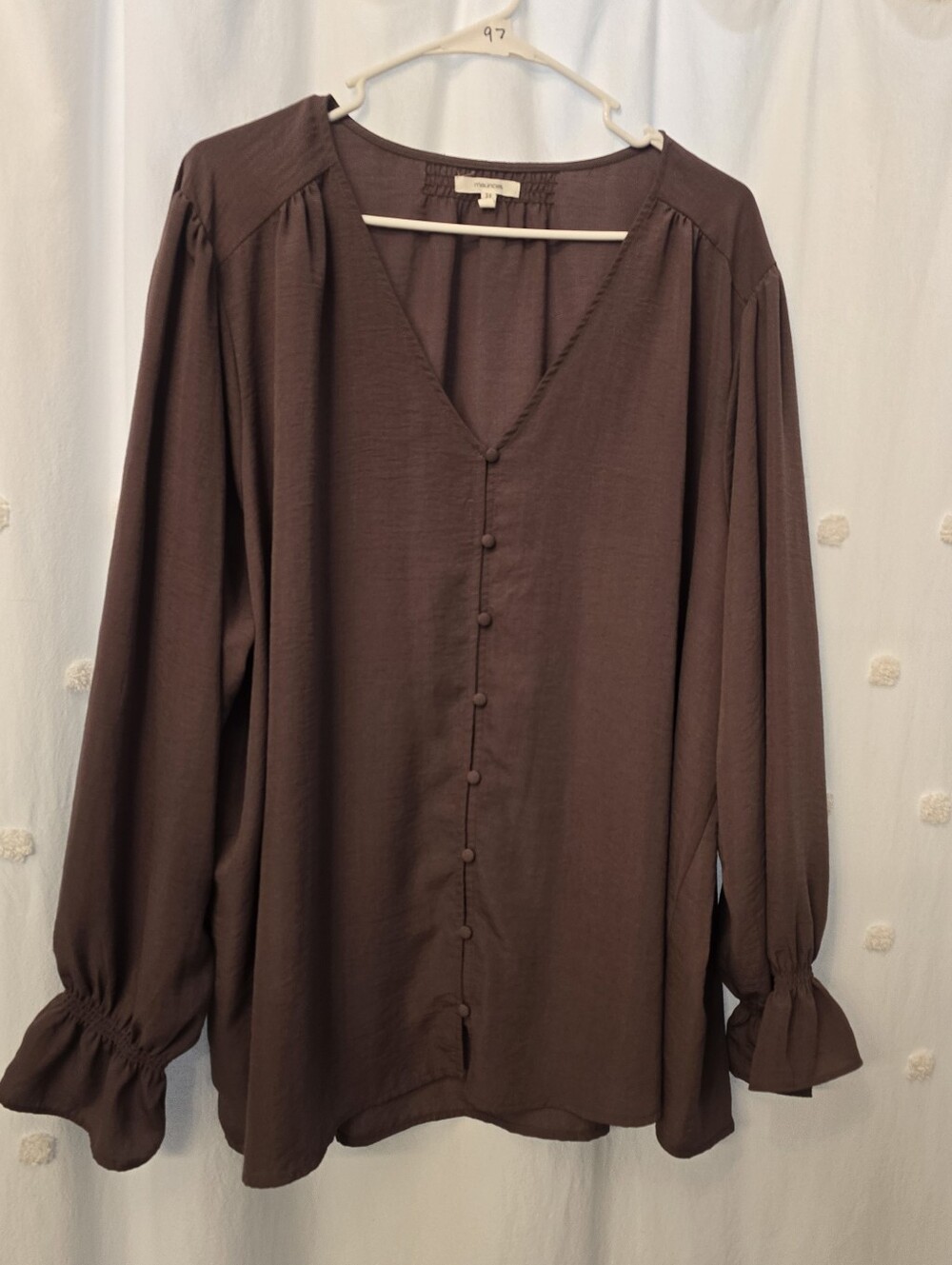 Maurices Women's V-Neck Long Sleeve Top